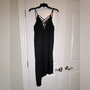 Asymmetrical lace up detail Guess dress